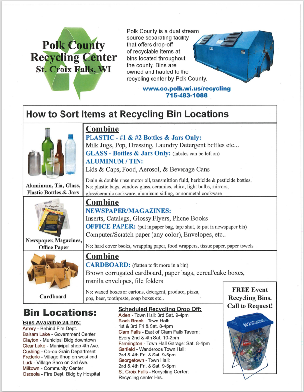 Polk County Recycling Info