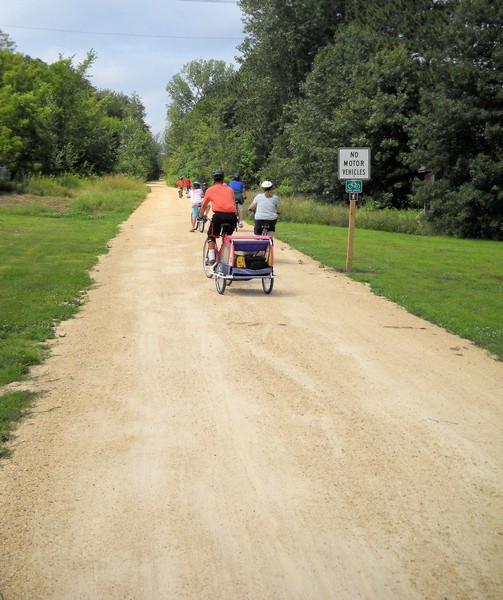 Bikers on a Trail